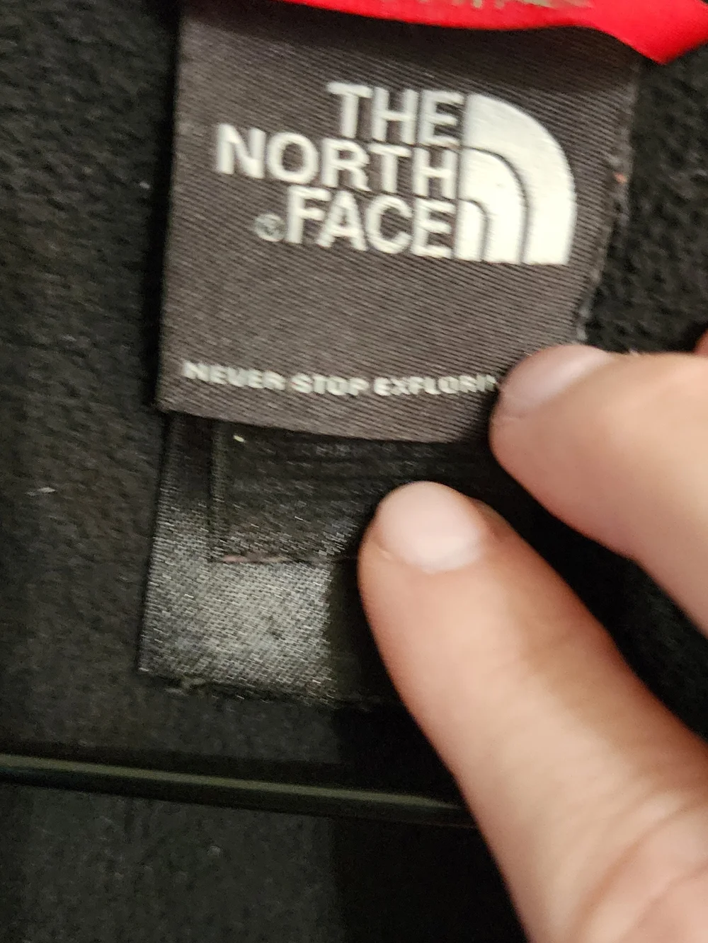 The North Face Polartec Classic Black 1/4 Zip Fleece Pullover Jacket Sz L/G